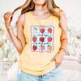 Reading Is My Jam Preppy Stawberry Bookworm Book Lover Nerd Comfort Colors Tank Top Grey