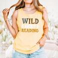 Reading Lover Apparel Wild About Reading Reading Books Comfort Colors Tank Top Grey