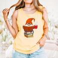 Reading Lover Book Graphic Gnome Comfort Colors Tank Top Grey Reading Lover Book Graphic Gnome Comfort Colors Tank Top Grey