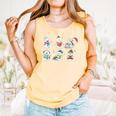 Reading Snowman Christmas Book Lovers Bookworm Librarian Comfort Colors Tank Top Grey