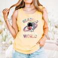 Reading Is Out Of This World Space Book Lover Comfort Colors Tank Top Grey