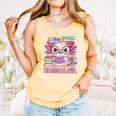 Readsalotl Axolotl Reading Book Bookworm Comfort Colors Tank Top Grey Readsalotl Axolotl Reading Book Bookworm Comfort Colors Tank Top Grey