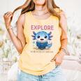 Readsolotl Kawaii Axolotl Book Lover Reading Comfort Colors Tank Top Grey Readsolotl Kawaii Axolotl Book Lover Reading Comfort Colors Tank Top Grey