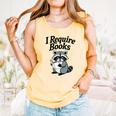 I Require Books Raccoon Reading For Book Lovers Comfort Colors Tank Top Grey I Require Books Raccoon Reading For Book Lovers Comfort Colors Tank Top Grey