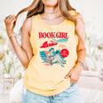 Retro Book Girl Summer For Women Beach Reading Comfort Colors Tank Top Grey Retro Book Girl Summer For Women Beach Reading Comfort Colors Tank Top Grey