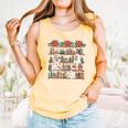 Retro Ghost Reading Book Teacher Librarian Bookish Christmas Comfort Colors Tank Top Grey