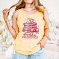 Retro Groovy Valentine Men Women Kid Tees By Emily All Booked For Valentines Book Reading Bookworm Nerdy Comfort Colors Tank Top Grey