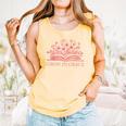 Retro Grow In Grace Wildflower Book Christian Bible Verse Comfort Colors Tank Top Grey