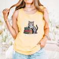 Retro I Just Want To Read Books And Pet Cats Comfort Colors Tank Top Grey Retro I Just Want To Read Books And Pet Cats Comfort Colors Tank Top Grey