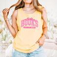 Retro Pink Coquette Bow Valentine Book Lover Varsity Comfort Colors Tank Top Grey