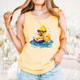 Rubber Duck Reading Book Swim Rubber Duckling Rubber Duckie Comfort Colors Tank Top Grey