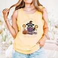 Salem Witch Book Club Bookish Halloween Raccoon Witchcraft Comfort Colors Tank Top Grey