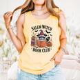 Salem WItch Book Club Halloween Raccoon Witch Reading Book Comfort Colors Tank Top Grey Salem WItch Book Club Halloween Raccoon Witch Reading Book Comfort Colors Tank Top Grey