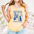 Sarcastic Anti Social Book Club Cat Skull Book Lover Comfort Colors Tank Top Grey Sarcastic Anti Social Book Club Cat Skull Book Lover Comfort Colors Tank Top Grey