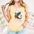 Save A Dragon Ride A Wingleader Books Dragon Lover Cute Comfort Colors Tank Top Grey