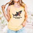 Shark Costume Teens Books Nerds Shark Stuffed Animal Sharks Comfort Colors Tank Top Grey