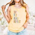 Sip Coffee Pet Cats Read Books Repeat Book Cat Lover Comfort Colors Tank Top Grey Sip Coffee Pet Cats Read Books Repeat Book Cat Lover Comfort Colors Tank Top Grey