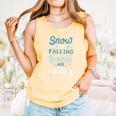 Snow Is Falling Books Are Calling Comfort Colors Tank Top Grey