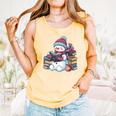 Snowman Reading Book Lovers Christmas Bookworm Librarian Comfort Colors Tank Top Grey Snowman Reading Book Lovers Christmas Bookworm Librarian Comfort Colors Tank Top Grey