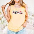 Snowman Reading Books Teacher Librarian Bookworm Christmas Comfort Colors Tank Top Grey