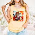Squirrel Reading Comic Book On Autumn Branch Glasses Leaves Comfort Colors Tank Top Grey