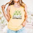 St Patricks Day Book Lover Librarian Reading Saint Pattys Comfort Colors Tank Top Grey