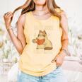I Stay Home I Read Books I Pet My Cat I Regret Nothing Women Comfort Colors Tank Top Grey