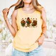 Teacher Fall Thanksgiving Turkey Reading Books Lovers Comfort Colors Tank Top Grey