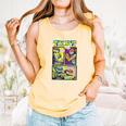Teenage Mutant Ninja Turtles Retro Neon Comic Book Panels Comfort Colors Tank Top Grey