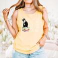 That's What I Do I Pet Cat I Read Books Tuxedo Cat Bookworm Comfort Colors Tank Top Grey
