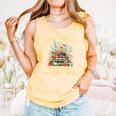 That's What I Do I Read Books And I Know Things Book Floral Comfort Colors Tank Top Grey
