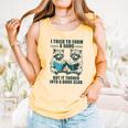 I Tried To Form Gang But It Turned Into A Book Club Raccoon Comfort Colors Tank Top Grey