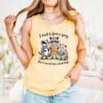 I Tried To Form A Gang But It Turned Into A Book-Club Reader Comfort Colors Tank Top Grey
