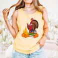 Turkey Reading Books Fall Thanksgiving Teacher Book Comfort Colors Tank Top Grey Turkey Reading Books Fall Thanksgiving Teacher Book Comfort Colors Tank Top Grey