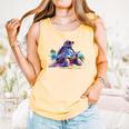 Turtle Wearing Sunglasses Reading A Book On The Beach Summer Comfort Colors Tank Top Grey