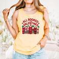 Valentines All Booked For Valentine Book Lover Teacher Comfort Colors Tank Top Grey