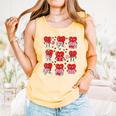 Valentines Day Librarian Heart Reading Book Women Men Kids Comfort Colors Tank Top Grey