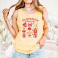 Valentines Reading Book Lover All Booked For Valentine's Day Comfort Colors Tank Top Grey
