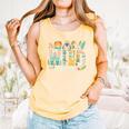 Wild About Reading Bookworm Book Reader Zoo Animals Comfort Colors Tank Top Grey