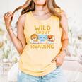 Wild About Reading Cute Animal Book Lover Kids Comfort Colors Tank Top Grey Wild About Reading Cute Animal Book Lover Kids Comfort Colors Tank Top Grey