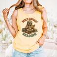 Wild About Reading Sloth Coffee Teacher Book Lover Comfort Colors Tank Top Grey Wild About Reading Sloth Coffee Teacher Book Lover Comfort Colors Tank Top Grey
