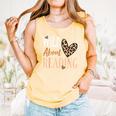 Wild About Reading Teacher Books Reader Lovers Leopard Zebra Comfort Colors Tank Top Grey