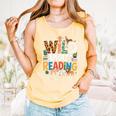 Wild About Reading Zoo Animals Books Reader Lover Comfort Colors Tank Top Grey