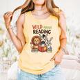 Wild About Reading Zoo Animals For Bookworm Book Reader Comfort Colors Tank Top Grey Wild About Reading Zoo Animals For Bookworm Book Reader Comfort Colors Tank Top Grey