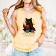 Wizard Cat Reading a Book While Crocheting Comfort Colors Tank Top Grey Wizard Cat Reading a Book While Crocheting Comfort Colors Tank Top Grey