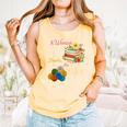 A Woman Cannot Survive On Books Alone She Also Needs Yarn Comfort Colors Tank Top Grey