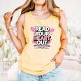 Women Read Your Heart Out Valentine's Day Teacher Book Comfort Colors Tank Top Grey