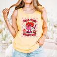 Women's Read Your Heart Out Groovy Bookish Valentine Day Women Girls Comfort Colors Tank Top Grey Women's Read Your Heart Out Groovy Bookish Valentine Day Women Girls Comfort Colors Tank Top Grey