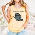 Women's i Require Books Raccoon Comfort Colors Tank Top Grey