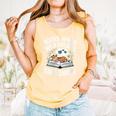 Women's Wild Dreams Reading Giraffe Book Reader Zoo Animals Kids Comfort Colors Tank Top Grey